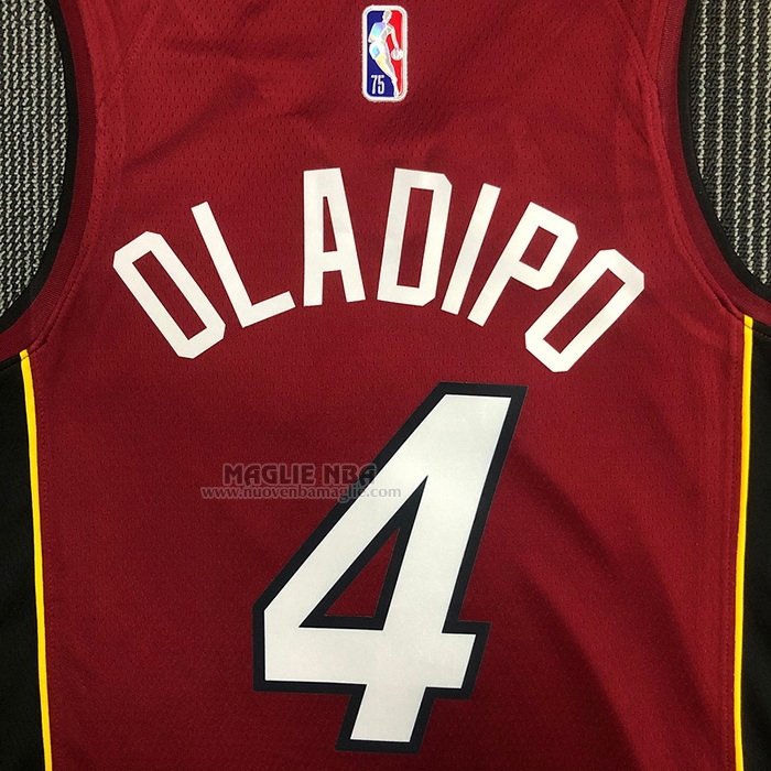 Maglia
 Victor Oladipo NO 4 Miami Heat Statement 2020-21 Rosso

